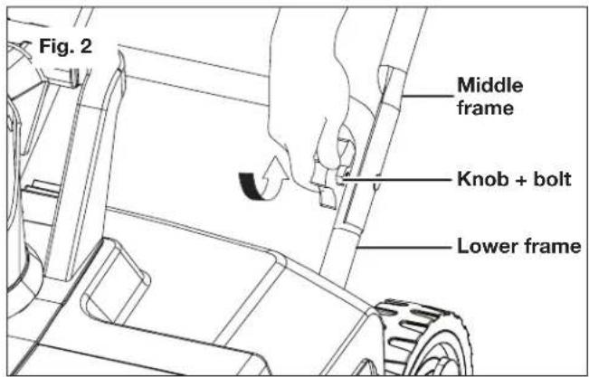 Snow Joe SJ627E-CVR - Handle Frame Assembly - 2