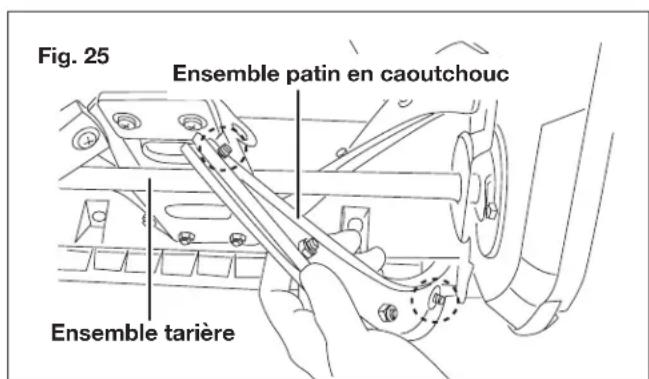 Snow Joe SJ627E-CVR - Remplacement des patins en caoutchouc - 2