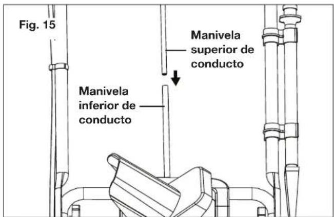 Snow Joe SJ627E-CVR - Ensamblado de la manivela de conducto - 5