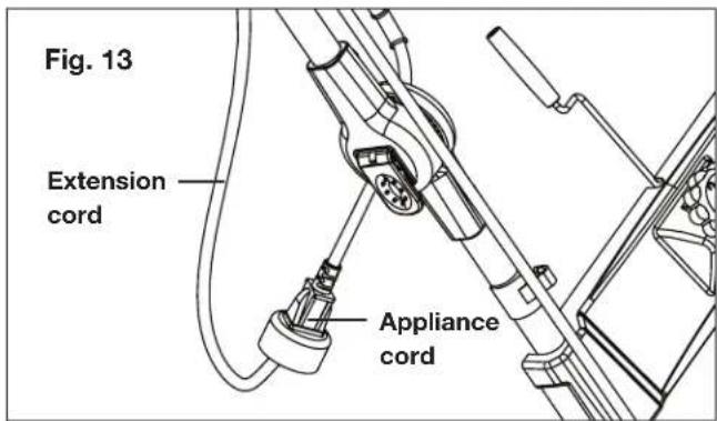 Snow Joe SJ625E - Securing the Extension Cord - 2