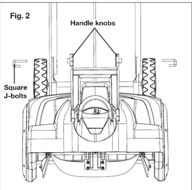 Snow Joe SJ625E - Upper, Middle and Lower Frame Assembly - 2