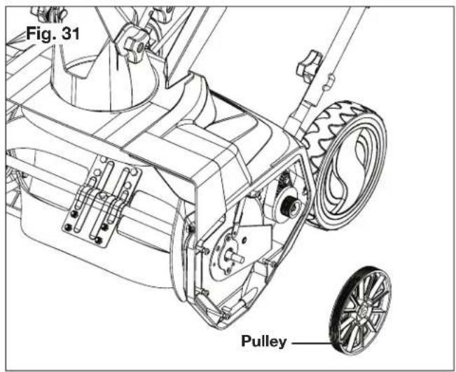 Snow Joe SJ625E - Replacing the Pulley - 2