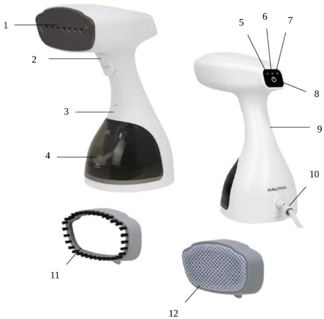 KALORIK GST 47574 - PARTS DESCRIPTION / DESCRIPTION DES ÉLÉMENTS - 1
