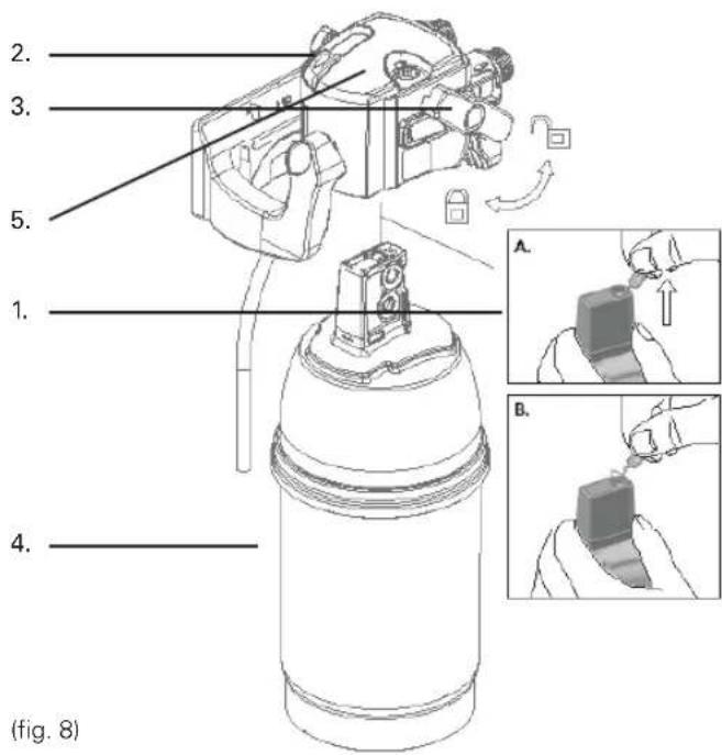 BRITA MyPure P1 - Fase 5: Inserimento del filtro (vedere fig. 8) - 1