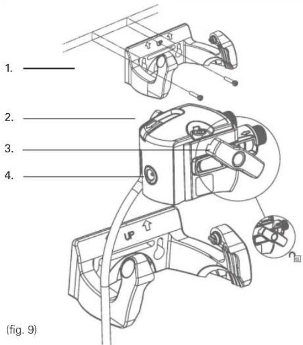 BRITA MyPure P1 - Step 6 (optional): Space-saving wall mount to install the cartridge under the sink (see fig. 9) - 1