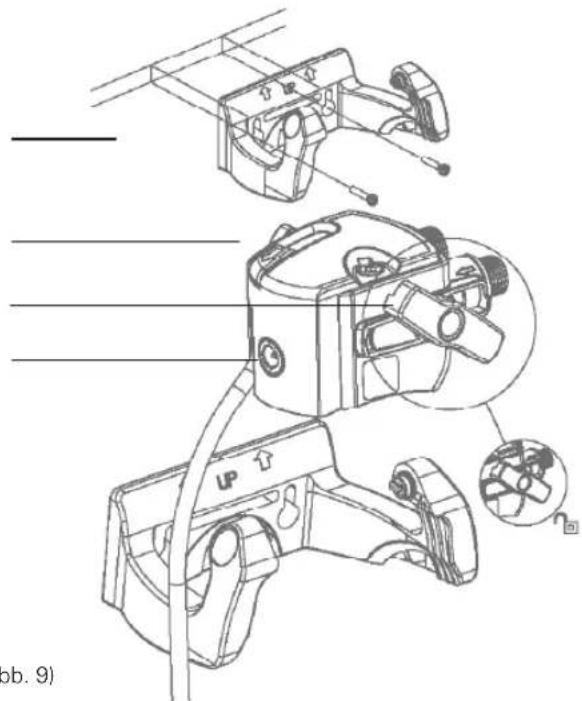 BRITA MyPure P1 - Schritt 6 (optional): Platzsparende Wandhalterung zur Montage der Kartusche unter der Spüle (vgl. Abb. 9) - 1