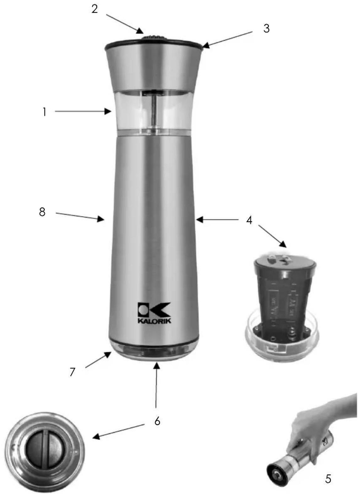 KALORIK PPG 44892 - PARTS DESCRIPTION - 1