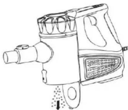 KALORIK VC 46599 - Emptying the dust container - 2