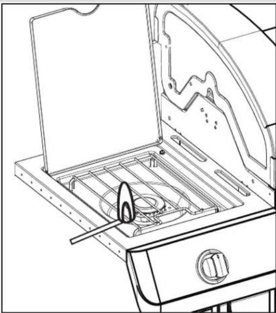 Char-Broil Performance Amplifire 463341421 - Encendido con fósforos del quemador lateral - 1