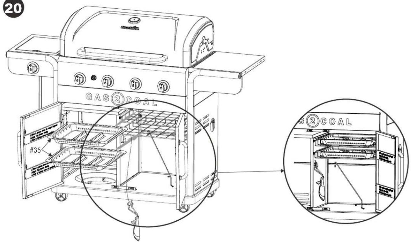 Char-Broil Gas2Coal 463278419 - ADVERTENCIA - 36