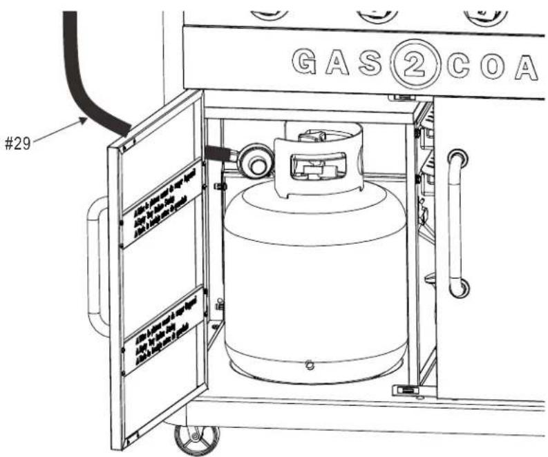 Char-Broil Gas2Coal 463278419 - CAUTION - 2