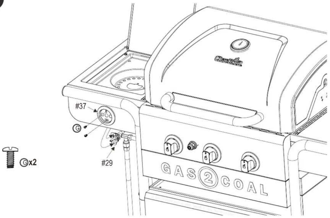 Char-Broil Gas2Coal 463370519 - ADVERTENCIA - 25