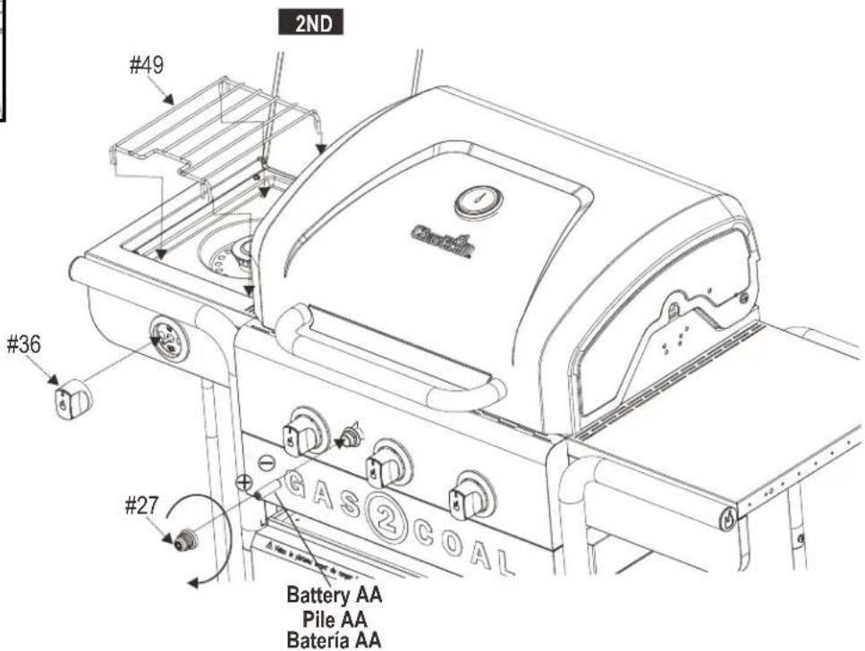 Char-Broil Gas2Coal 463370519 - ASSEMBLY/ ASSEMBLAGE/ ARMADO - 5