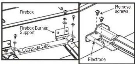Char-Broil Gas2Coal 463370519 - Correct burner-to-valve engagement - 2