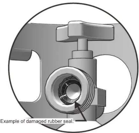 Char-Broil Gas2Coal 463370519 - LP GAS CYLINDER RUBBER SEAL INSPECTION. - 2