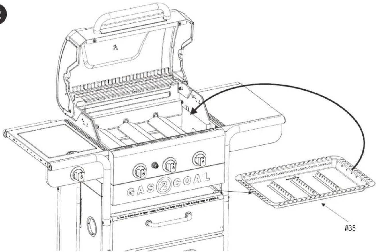 Char-Broil Gas2Coal 463370519 - CONVERSION/ CONVERSIÓN - 4