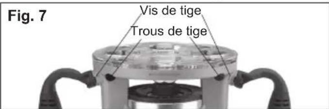 Fig. 7 Vis de tige Trous de tige
