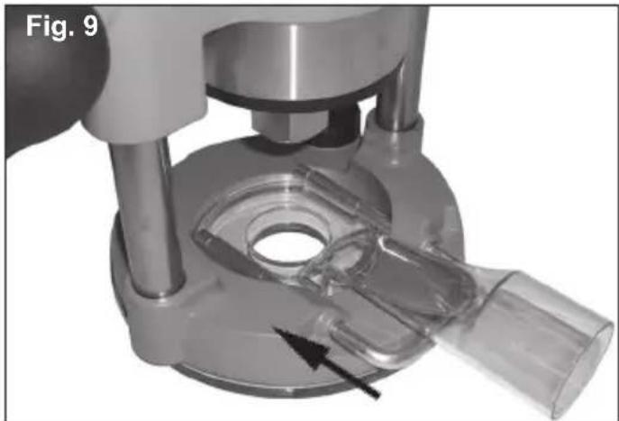 MILWAUKEE HP 5615-24 - Installing the Dust Collection Port (not available on Cat. No. 5625-20) - 1
