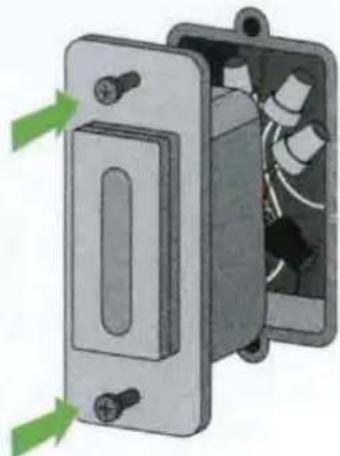 BELKIN Wemo WiFi Smart Dimmer - Carefully tuck wires behind the Dimmer - 1