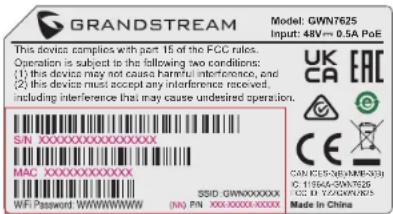 GRANDSTREAM GWN7625 - COLLEGAMENTO DEL GWN7625 ALLA RETE Wi-Fi PRE DEFINITA - 1