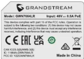 GRANDSTREAM GWN7664LR - Método 1: Descobrir o GWN7664LR utilizando o endereço MAC - 1