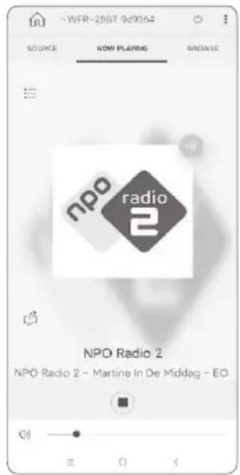 SANGEAN WFR-28BT - Utilisation de l'application UNDOK pour contrôler la radio. - 2