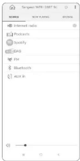 SANGEAN WFR-28BT - Utilisation de l'application UNDOK pour contrôler la radio. - 3
