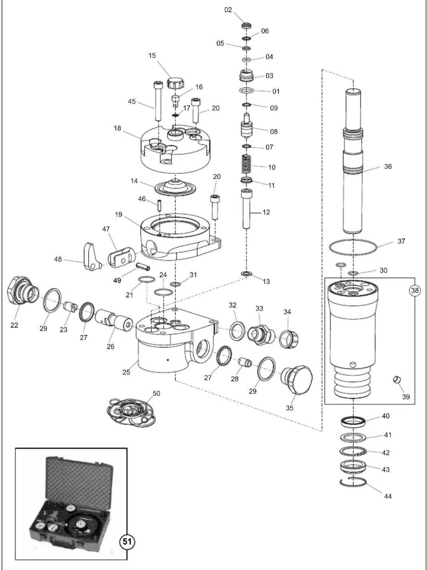 Lescha BELLE BHB 27 - Main Assembly, - 1