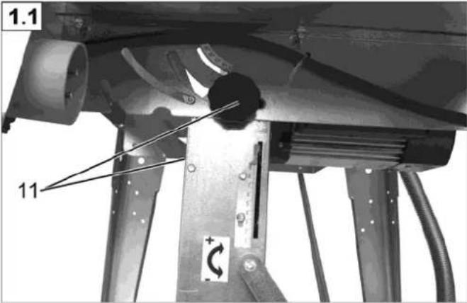 Lescha TSL 315 TP - Bevel cut adjustment - 2