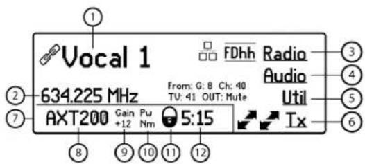 SHURE AXT400 - Écran d'accueil - 1