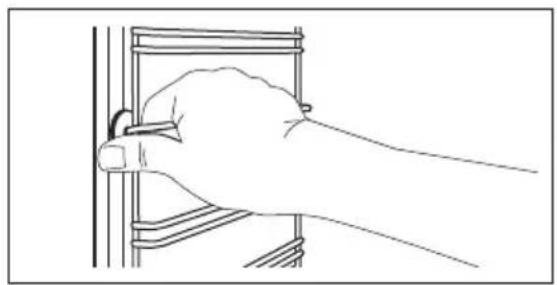 ELECTROLUX EOF5C50BV - Cum se scot: Suporturile pentru raft / panourile catalitice - 1
