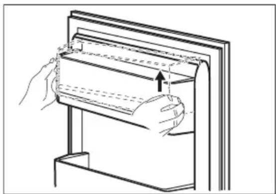 ELECTROLUX SC310 - Rimozione e installazione del ripiano della porta - 3