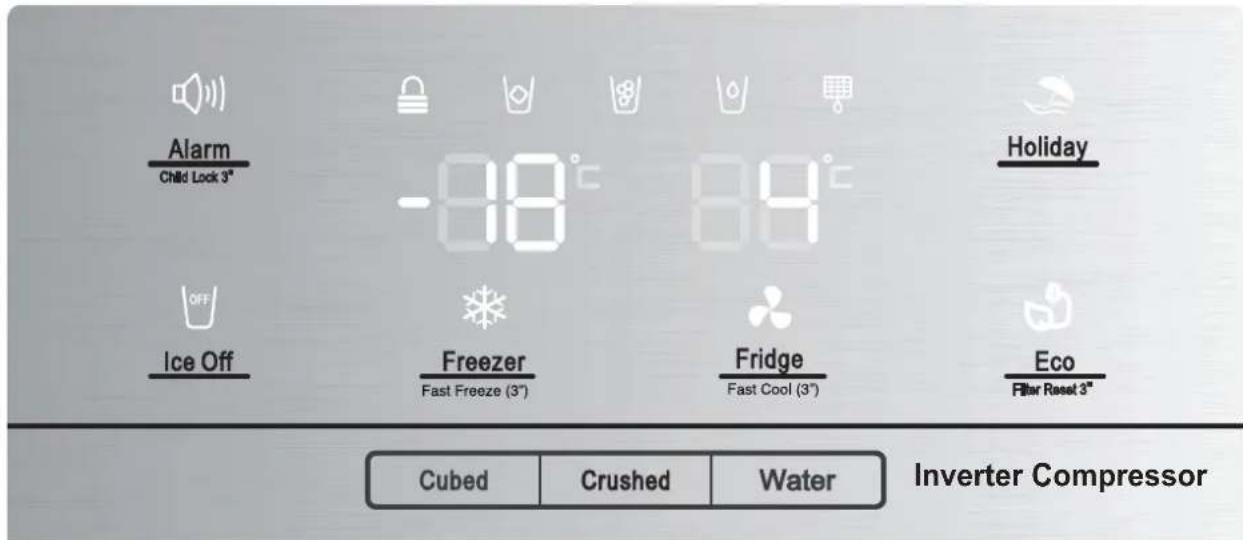 ELECTROLUX EAL565NWCN - Controlli del display - 1