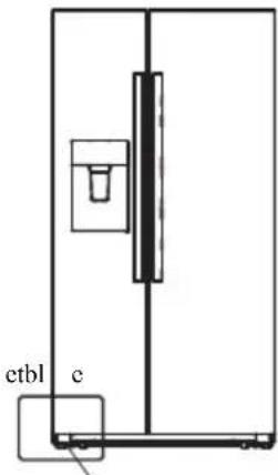 ELECTROLUX EAL565NWCN - Leveling of appliance - 3