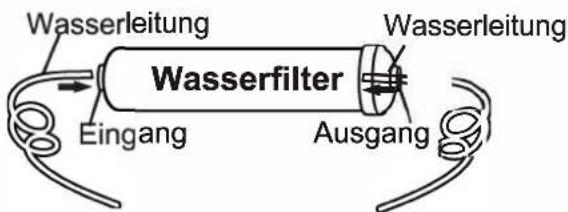 ELECTROLUX EAL565NWCN - Installation der Wasserleitungen des Filters - 2