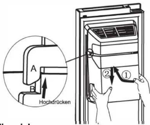 ELECTROLUX EAL565NWCN - Installationsschritte : - 1