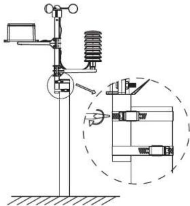 TFA Stratos 35.1077 - a.) Montage van de windsensor - 2