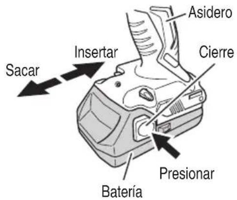 HiKOKI WH18DGL - MÉTODO DE EXTRACCIONE INSTALACION DE LA BATERIA - 1