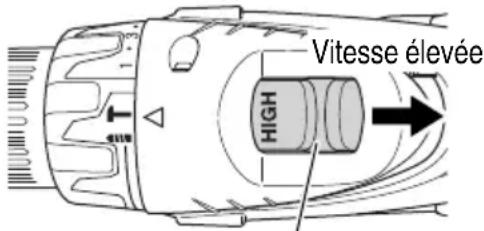 HiKOKI DV18DGL - Changement de vitesse de rotation - 2