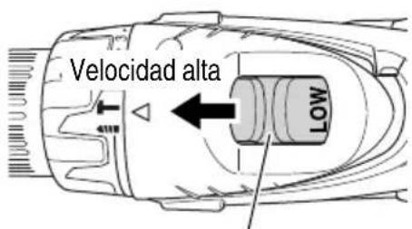 HiKOKI DV18DGL - Cambio de velocidad de rotación - 1