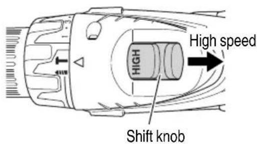 HiKOKI DV18DGL - Change rotation speed - 2