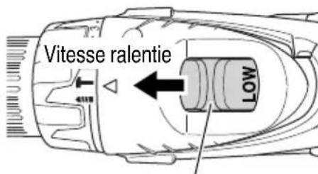 HiKOKI DV18DGL - Changement de vitesse de rotation - 1