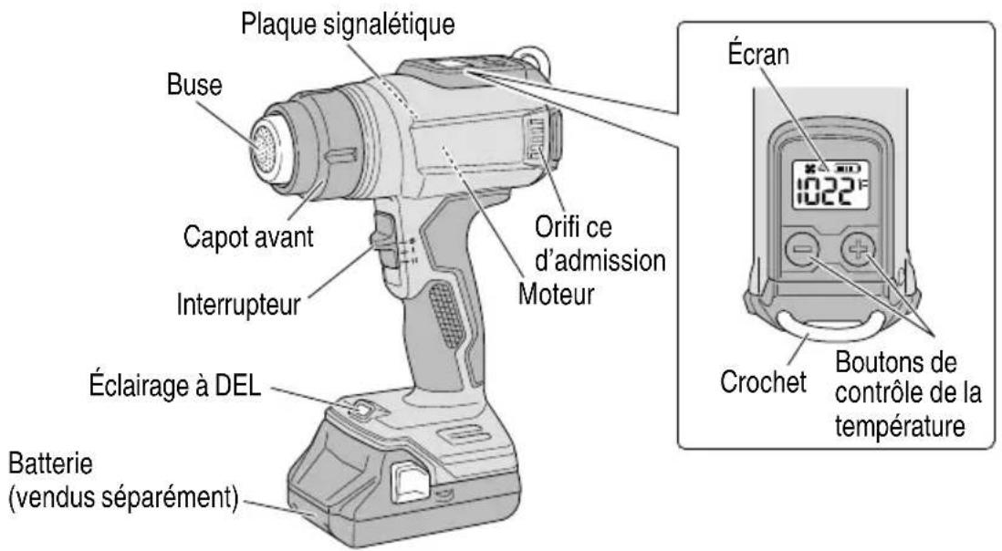 HiKOKI RH18DA - Pistolet à air chaud sans fi l - 1