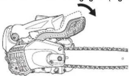 HiKOKI CS33EDTP - Starting the cold engine (Fig. 12-17) CAUTION - 1