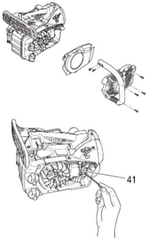 HiKOKI CS33EDTP - Nettoyage des ailettes du cylindre (Fig. 40) - 1