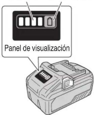 HiKOKI CR36DA - Acerca del indicador de batería restante - 1