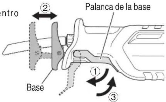 HiKOKI CR36DA - Cómo ajustar la base - 1