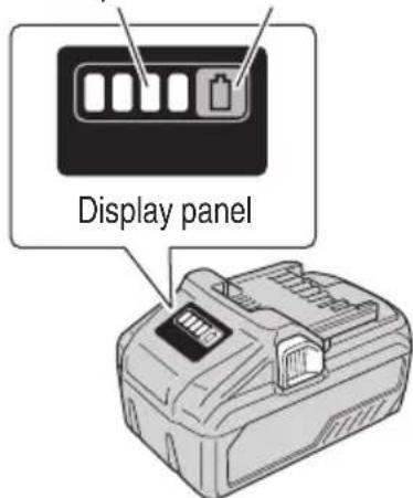 HiKOKI CR36DA - About remaining battery indicator - 1