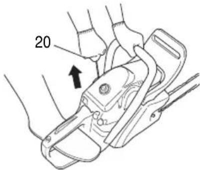 HiKOKI TCS33EB - Starting the cold engine (Fig. 12-17) CAUTION - 4