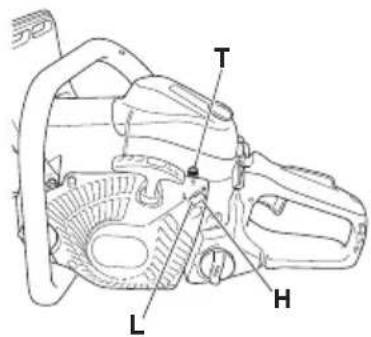 HiKOKI TCS33EB - Carburetor adjustment (Fig. 34) - 1